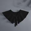 White Korean Shirt Detachable Collar Wraps for Women Blouse Tops Lapel Fake Collar Shawls Ladies Dress Small Cape