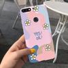 Для Huawei Y7 Prime 2018 Милый Принт Макарон Силиконовый Мягкий Чехол для Телефона Задняя Крышка Для Huawei Y7 (2018) Y7Prime LDN-LX3 LX2