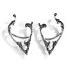 Design Solid Color Gothic Elves Ear Cuff Women Earrings Pierced Earrings Korean Ear Bone Clip