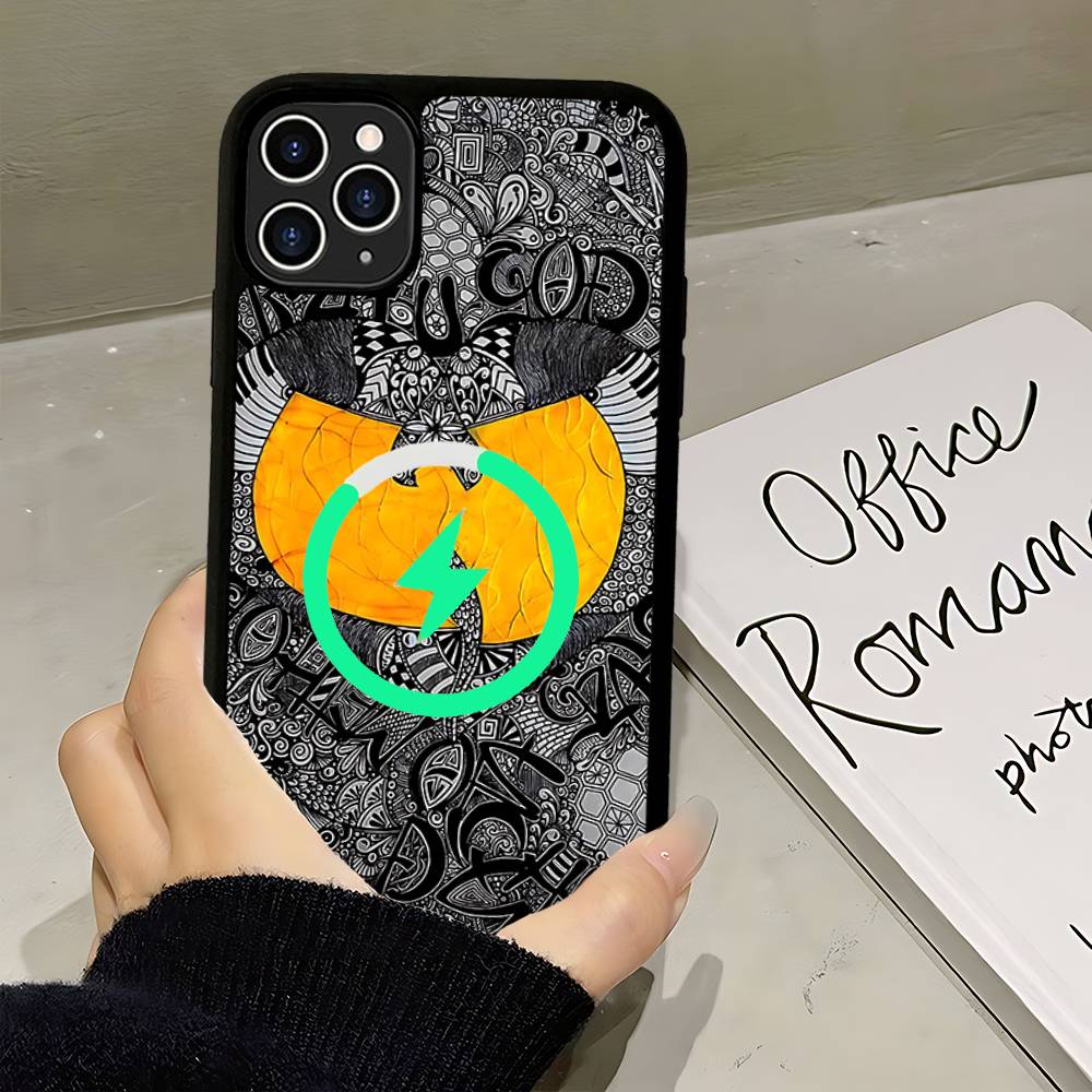 Модные Тренды WU-T-TANG CLANs Магнитный Матовый Чехол Для Телефона Для IPhone 16 17 15 14 13 12 11 Для Magsafe Беспроводной Зарядки Обложка
