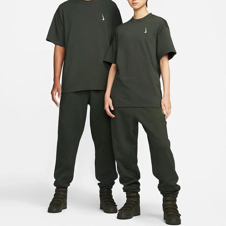 Nike Футболка Billie Eilish (короткий крой) из коллаборации с колёсами Billie Eilish (Азия) Уличная одежда Sequoia унисекс DQ7756-355