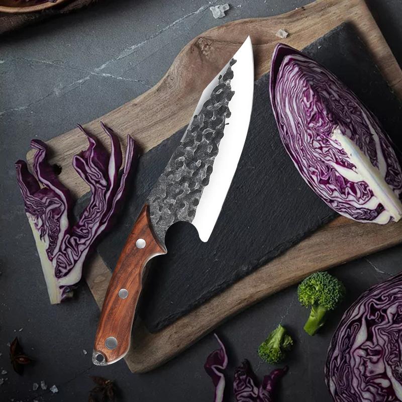 7 Inch Stainless Steel Hand-forged Boning Knife Skinning Knife Butcher Knife Kitchen Knife