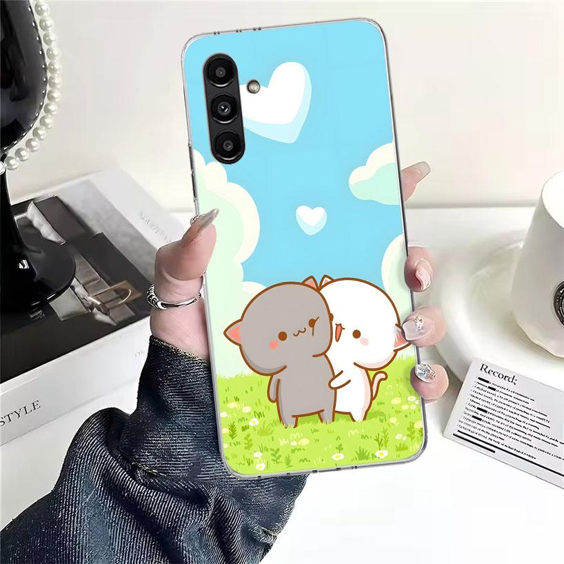 Милый персиковый кот Гома Чехол для телефона Samsung Galaxy A13 A14 A15 A16 A17 A53 A54 A55 A56 A57 A33 A34 A35 A36 A37 A23 A24 A25 A26 Ga