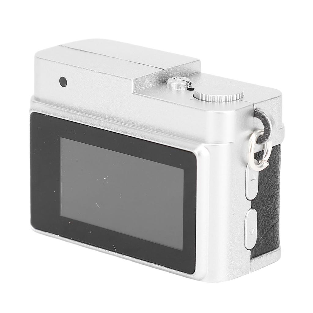 Keychain Digital Camera with Chain Necklace Flash Light 1080P HD Small Compact Portable Video Recorder for Travel