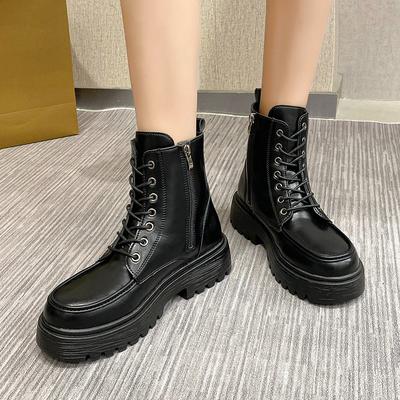 Женские ботинки Мартин в британском стиле, новая весенне-осенняя мода, универсальные женские ботинки, легкие ботинки на толстой подошве, тонкие короткие ботинки, тренд