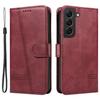 For Samsung Galaxy S21 FE 5G Case Imprinting Lines Wallet Leather Phone Cover