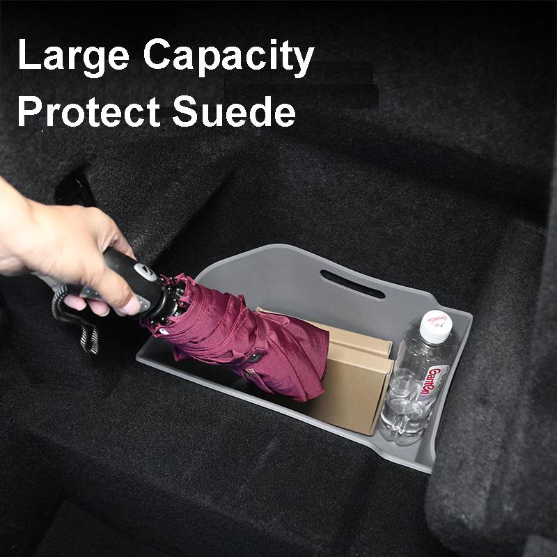 Для Tesla Model X Органайзер для хранения в заднем багажнике, ящик-лоток, силиконовый водонепроницаемый, ModelX 2023 2022, протектор, аксессуары для салона автомобиля