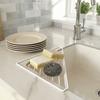 Anti-rust Sink Corner Rack Iron Dishcloth Sponge Stand Practical Sink Organizer  Laundry Room
