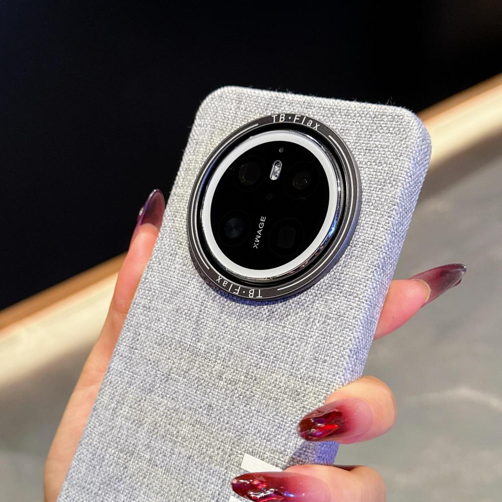 Совместимый с Mate70 Pro/Mate60, Чехол-защита из льняной ткани, Легкая роскошь, P70 Ultra, С магнитной адсорбцией