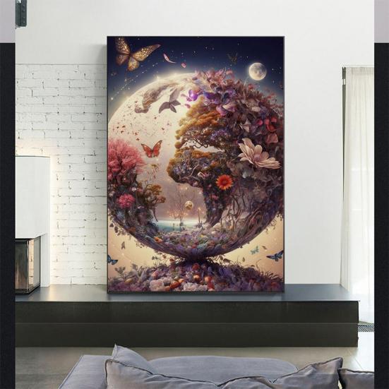 5D пейзаж Алмазный узор Artest Stream повышает креативность, уменьшает стресс, мозаика, алмазная вышивка, украшение для дома, сделай сам, подарок