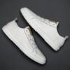Новые дизайнерские мужские кроссовки из натуральной кожи, роскошные брендовые мужские белые туфли, повседневная обувь в минималистичном стиле, универсальная обувь для отдыха