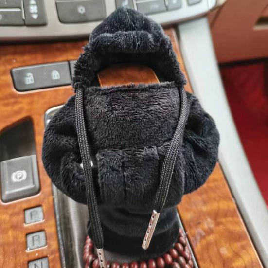 Чехол для переключения передач автомобиля, толстовка с капюшоном, мягкий плюш, чехол для ручки переключения передач автомобиля, толстовка с ручной ручкой, чехол для рычага переключения передач, аксессуары для салона автомобиля