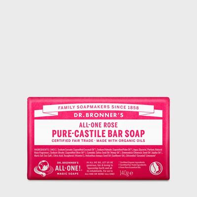 Розовое кастильское мыло для ванны 140г