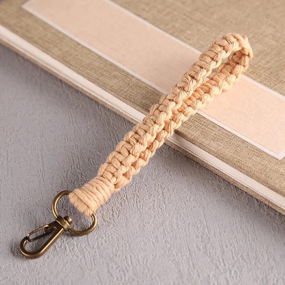Новый Винтажный Плетеный Хлопковый Шнур Брелок Женский Характер Автомобиль Сумка Брелок Плетеный Брелок Для Женщин Ювелирный Подарок 2022