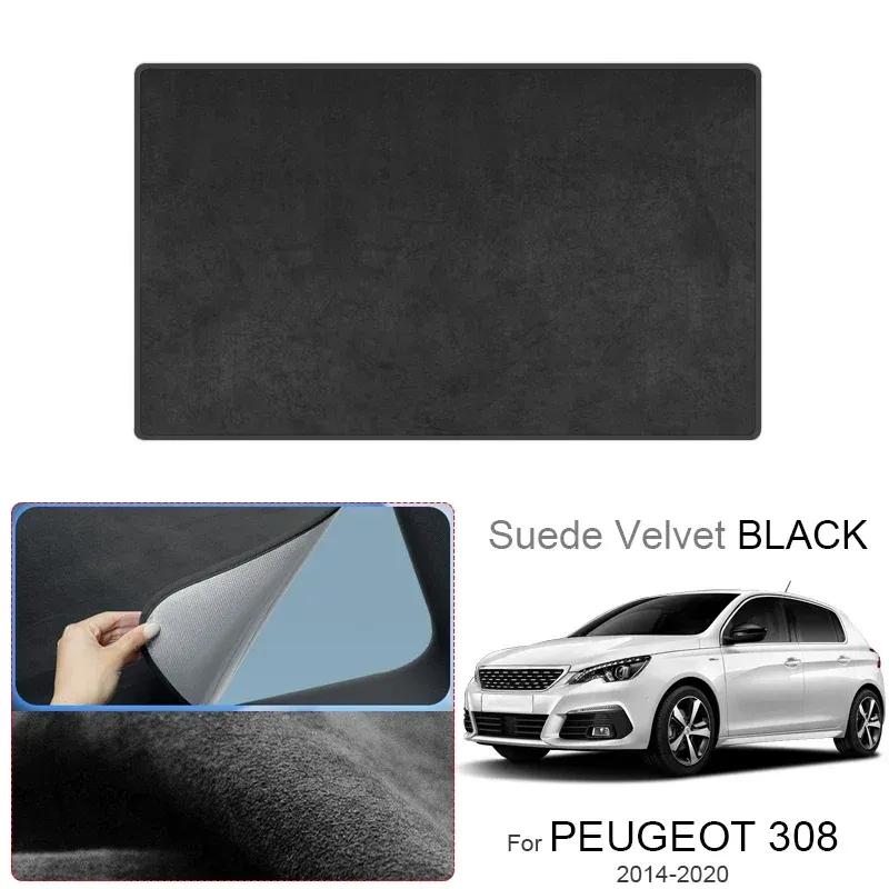 Car Anti-uv Electrostatic Adsorption Sunroof Sunshade Suede Fabric Auto Heat Insulation Skylight For PEUGEOT 308 2014-2020
