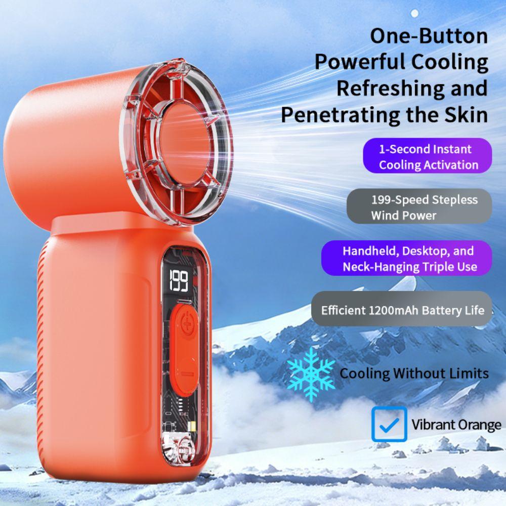 Powerful Wind Super Mini Handheld Fan USB Rechargeable Turbo Fan New Handheld Turbo Fan Summer