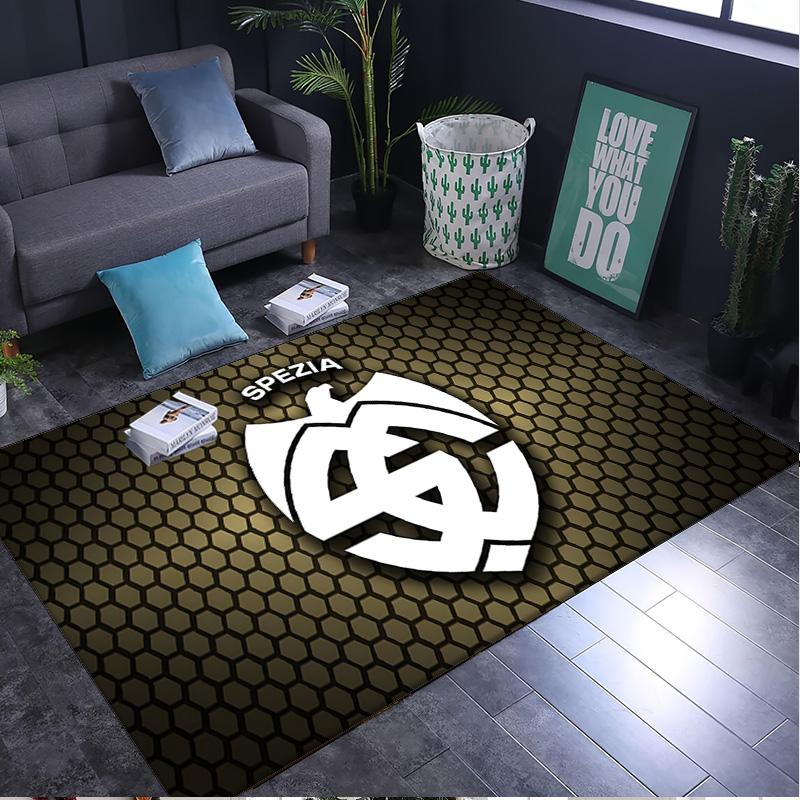 1PC rug Spezia Fc Crest Design Carpet, Chair Rug,Area Rug for Office Bedroom living rooms bedroom, Doormat decor Christmas fan gifts