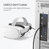 KIWI Design 3Meter Link Cable Accessories Compatible with Quest 4 Supports 5 Gbps Super Speed with USB Link Cable Oculus/Meta Quest3S/3 2/Pro/Pico 3.0