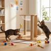 Wood Feline Tree 2-in-1 Play and Rest Pet Furniture Sisal Scratching