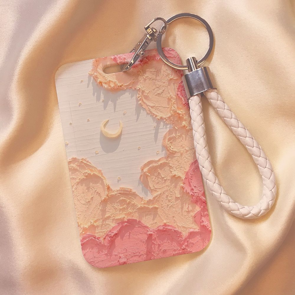 Чехол с мультяшным принтом, идентификационная бирка, чехол для рабочей карты с эластичным ремешком на запястье, держатель для бейджа, чехол для деловой карты доступа