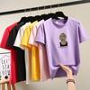 Summer 2025 New Short-sleeved T-shirt Women's Round-neck Printed Top