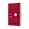 Moleskine Peanuts Notebook 2022 January Start 12 Months Daily Diary Hardcover Large Size Wide X 21cm Red DPE12DC3Y22 (13cm Long)