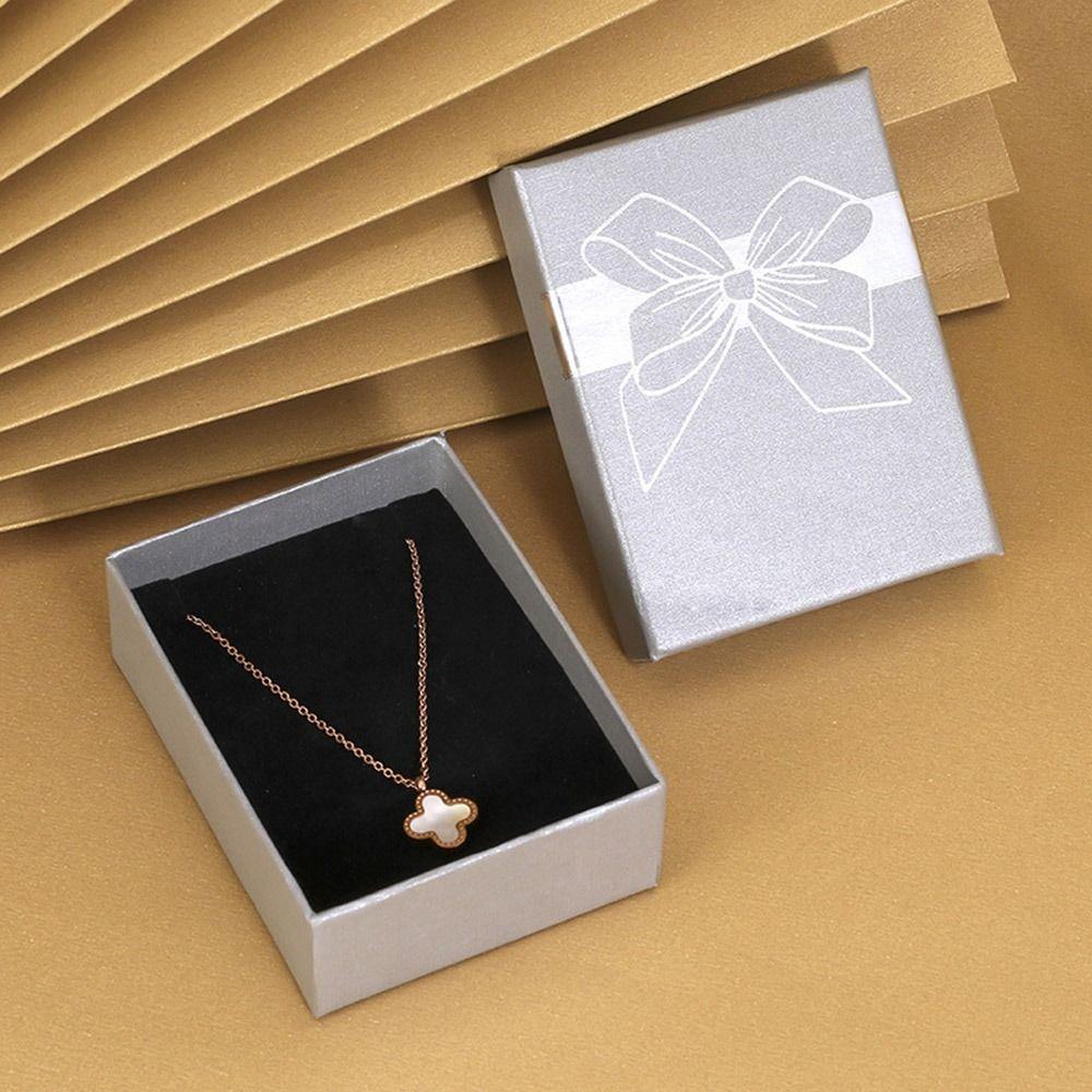 Bow Decoration Jewelry Container Storage Container Jewelry Storage Box Paper Box For Her Wedding