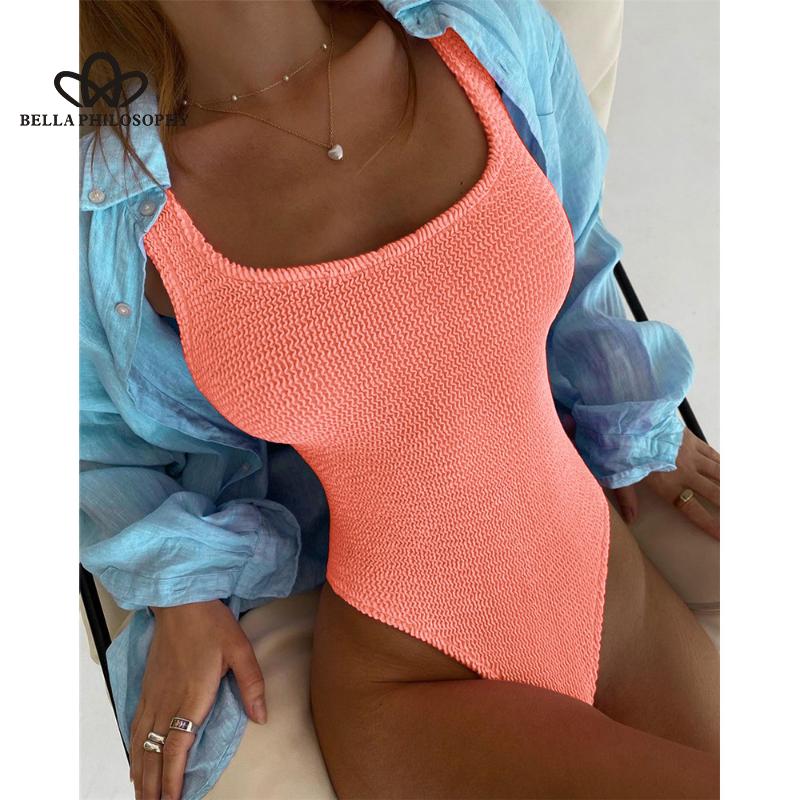Sexy Women One Piece Swimsuit Swimwear Female Solid Push Up Thong Bather Bathing Suit Monokini Brazilian Swimming Suits