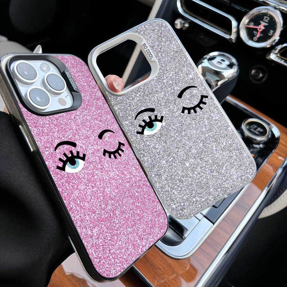 Горячий D-Chiara -A-Ferragnis Глаза Чехол для Телефона Для IPhone 17 16 15 14 13 12 11 Pro Max Plus Цветной Ударопрочный Задний Серебряный Чехол