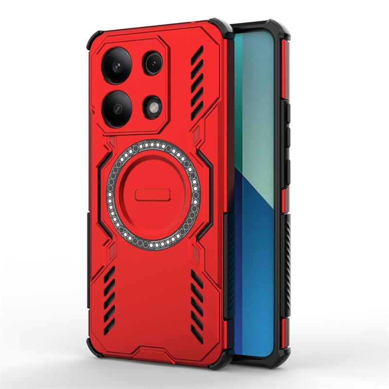 Чехол для Xiaomi Redmi Note 13 4G Чехол Redmi Note 13 4G Противоударный Магнитная Адсорбция Беспроводная Зарядка Крышка Для Чехла Redmi Note 13 4G