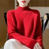 Women Sweater 100% Wool TIDENOVEL Turtleneck Knit Pullover Thick Winter Jumpers Female Knit Tops