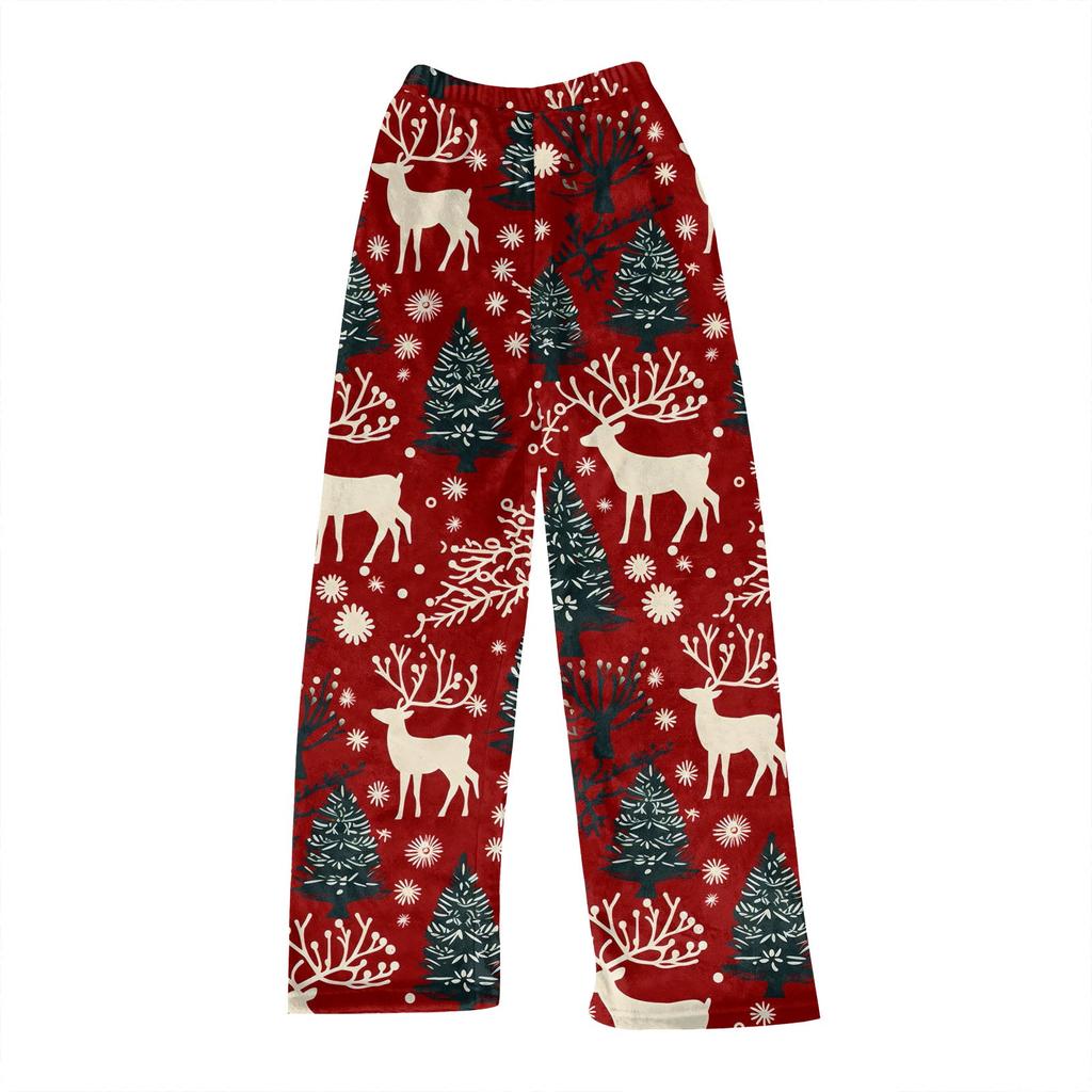 Женские осенне-зимние клетчатые брюки полной длины, спортивные брюки