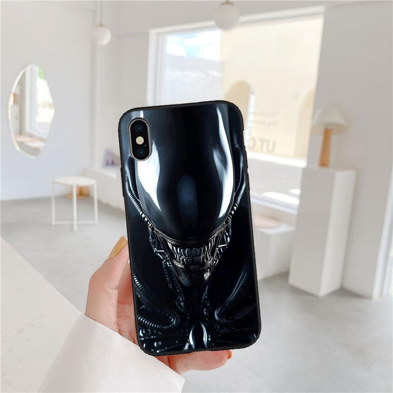 BF6 Чужой против Хищника Ксеноморф Мягкий чехол для телефона iPhone 16 15 14 13 12 Pro Max Plus Mini