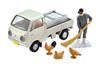 Tomica Limited Vintage Mazda Porter Cab Open White with Figure Completed Product 314943 1/64 LV-198b Three-way