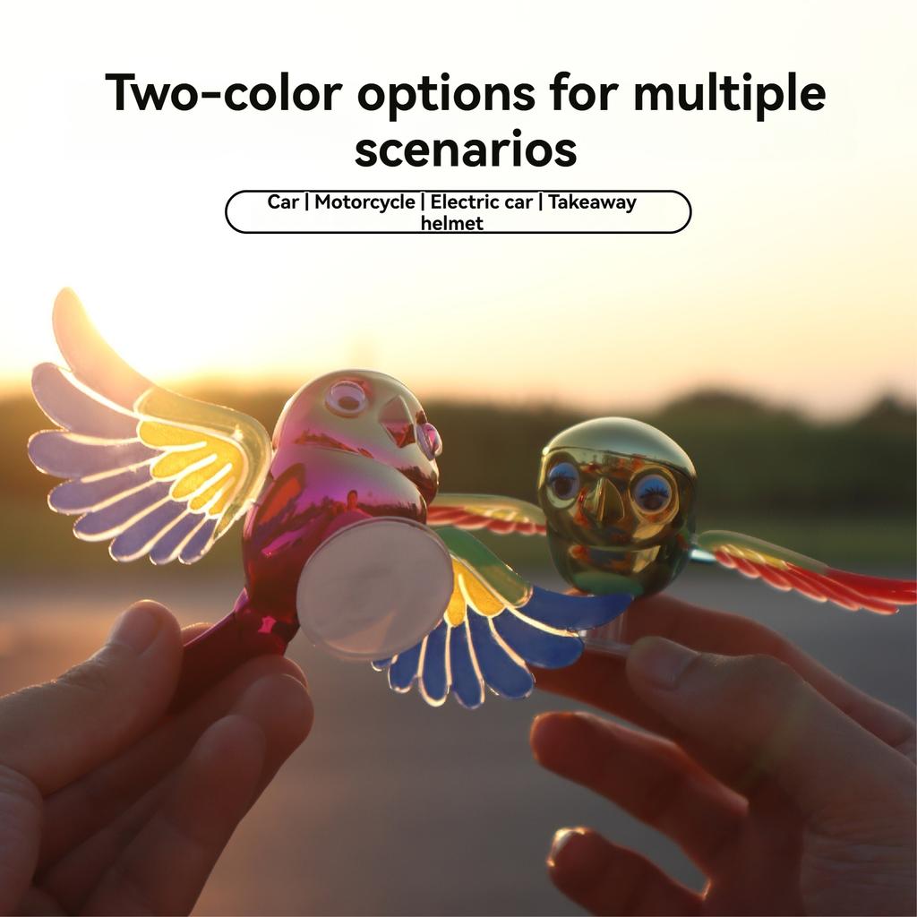 1 Pc Flying Bird Car Rearview Mirror Decorative  Accessories Wind-powered Wing Flapping Roof Dashboard Motorcycle Decorations