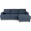 4-seater Right-hand Corner Sofa - Blue Fabric - Contemporary - L 215 X D 140 H 86 Cm - PAUL