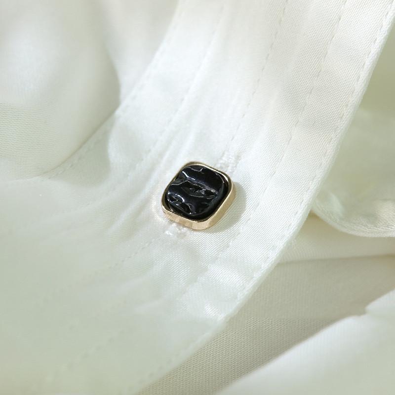 10pcs Pretty Plating Buttons Square Round Buttons Coat Windbreaker Sweater Accessories Various Styles DIY Sewing Supplies