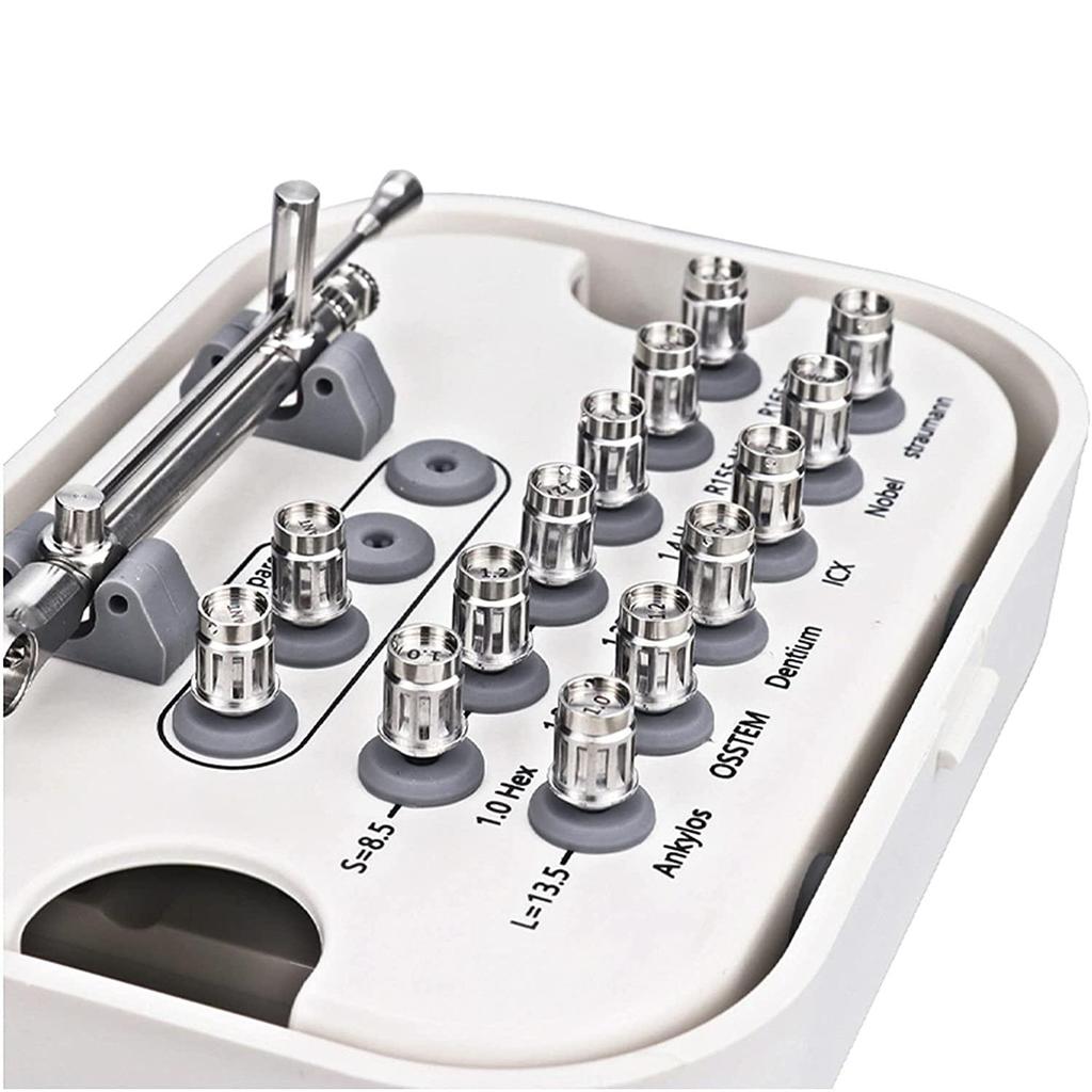Niceden Стоматологическое оборудование Имплантологический динамометрический ключ / Лабораторный абатмент Набор для удаления винтов зубного имплантата Динамометрическая отвертка