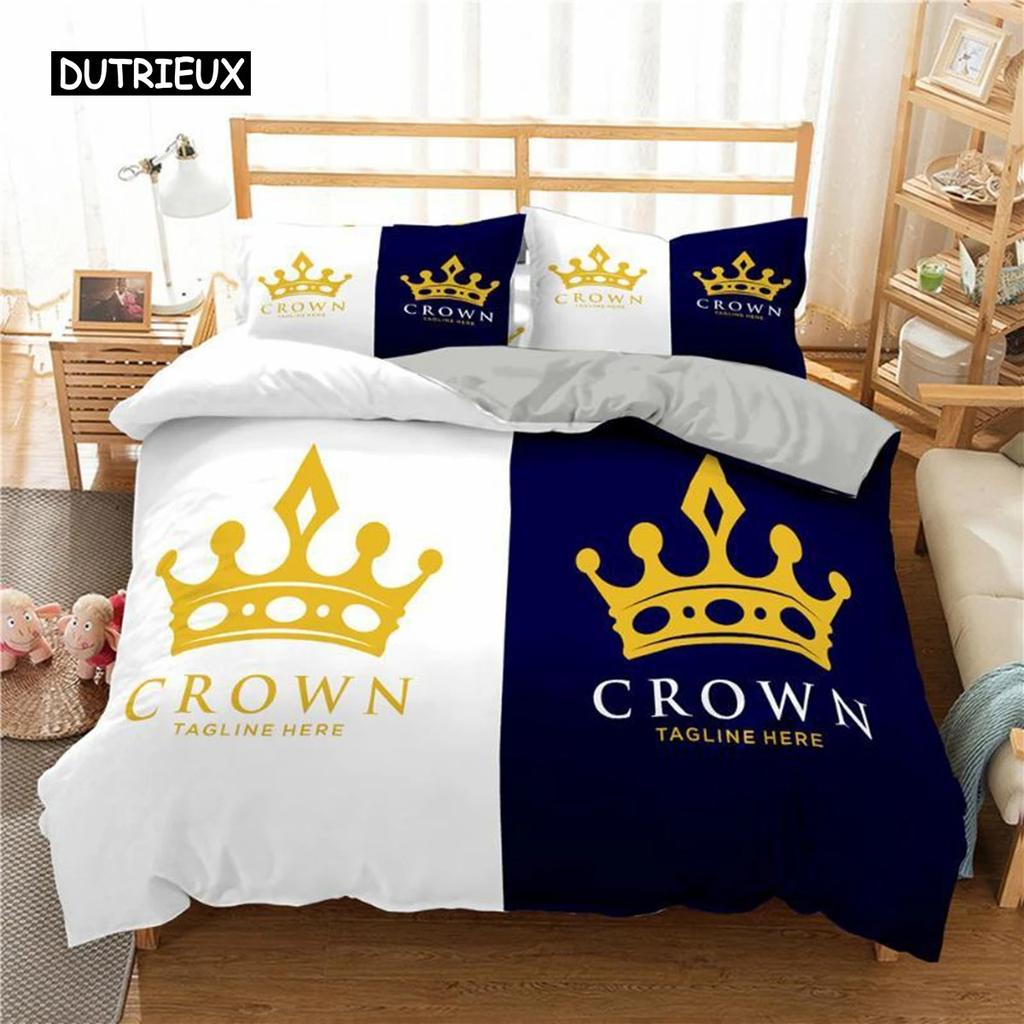 Комплект постельного белья King and Queen из микрофибры с изображением бороды и красных губ King Size для пары Романтические подарки на День святого Валентина