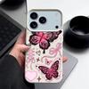 Чехол со счастливыми бантиками и узором бабочки для iPhone 17 Pro Max Funda iPhone 16 Pro Max 15 14 13 12 11 Air 16E Силиконовый чехол с текстурой кожи