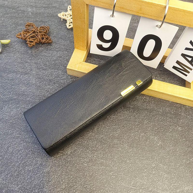 Xiaomi Новый портативный футляр для очков, защищающий от давления, для пожилых, мужской и женский, простой, из кожи, большая вместимость, коробка для хранения очков