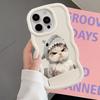 Чехол-футляр 'Злой кот с бантом' для iPhone 15 Plus 12 16 Pro Max 8 11 XR 14 13 17 Air Soft Чехол для телефона