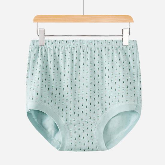 Women's Cotton Underwear High Waisted Granny Panties Soft Full Coverage Briefs for Middle-Aged And Elderly Women