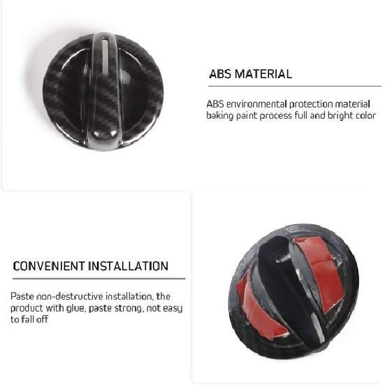 3x Car Air Conditioner Switch Button Cover Trim for Jeep Wrangler 2007-10 JK JKU