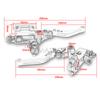 Универсальный комплект рычагов тормозной муфты мотоцикла 7/8 дюйма 22 мм с рычагами резервуара главного цилиндра, комплект мотоциклов с ЧПУ