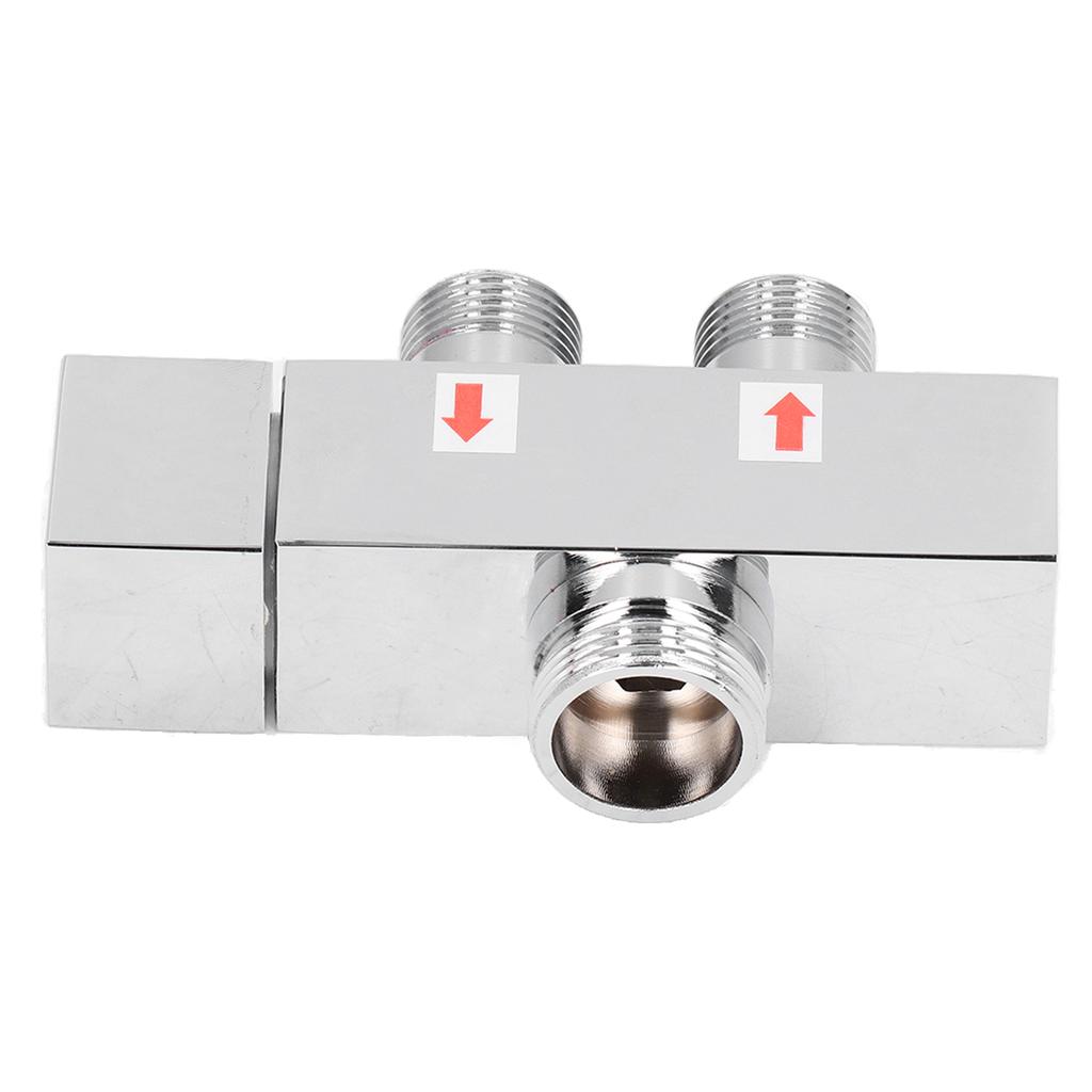 G1/2 Brass Diverter Valve Shower Arm Diverter Tee Connector Faucet Diverter Valve for Bathroom