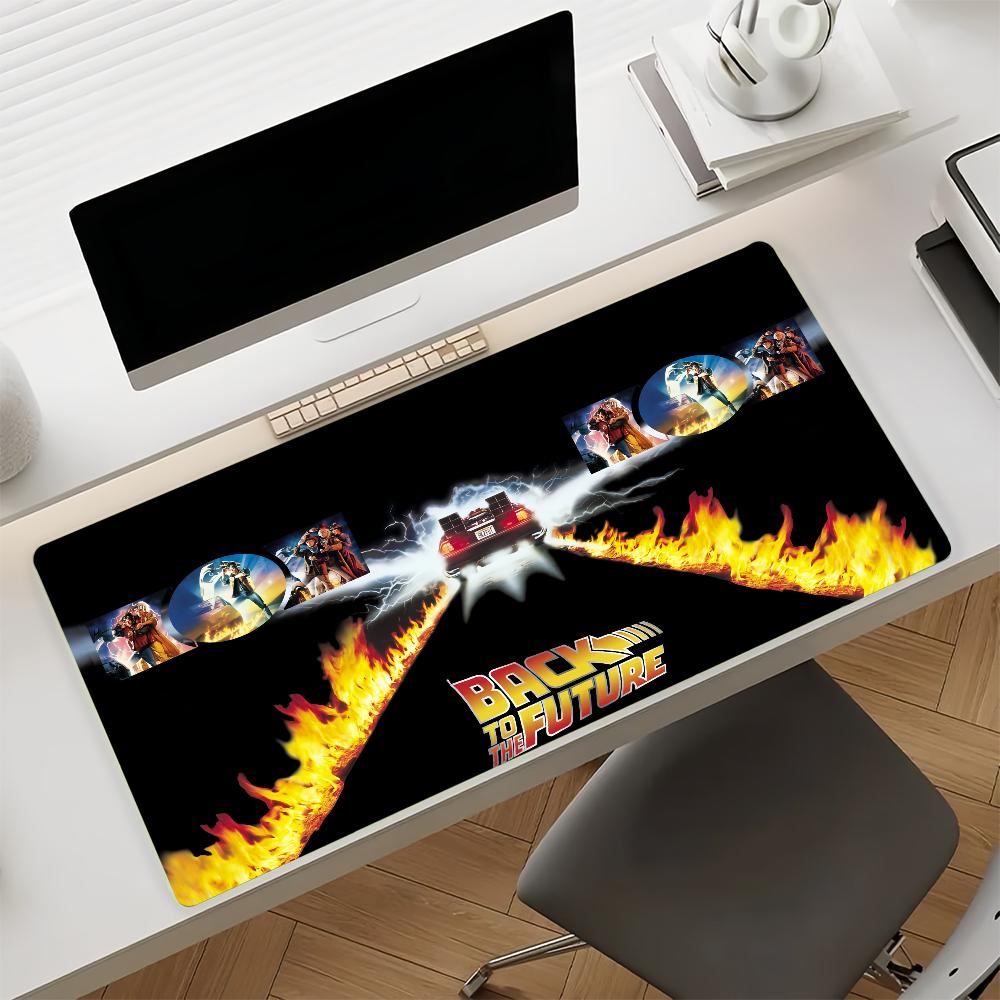 Movie Back To The Future Mouse Pad Non-slip Rubber Gamer Balance Computer Mat Decoracion Deskmat Laptop Office Large
