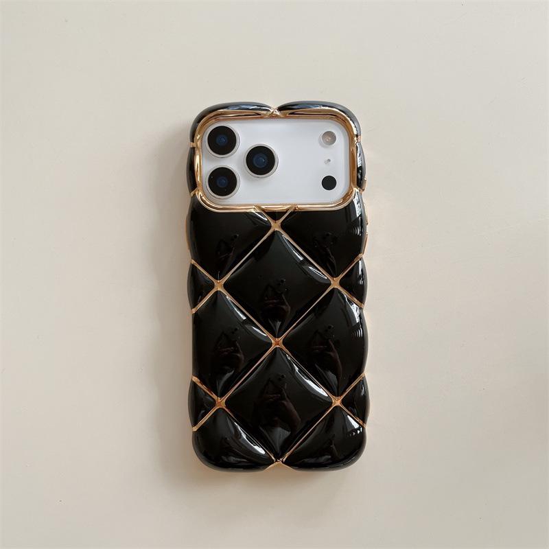 Гальванизированный 3D Алмазный Ударопрочный Чехол для iPhone 11/12/13/14/15/16/17 ProMax
