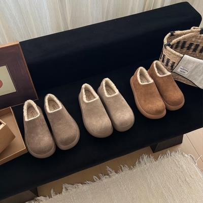 Женские легкие зимние термоизоляционные меховые сноубутсы на толстой подошве, нескользящие, с амортизацией, для повседневной носки, спортивные, хлопковые ботинки