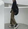 Женский свитер свободного кроя с длинными рукавами в корейском стиле, однотонный, осень 2023 года.
